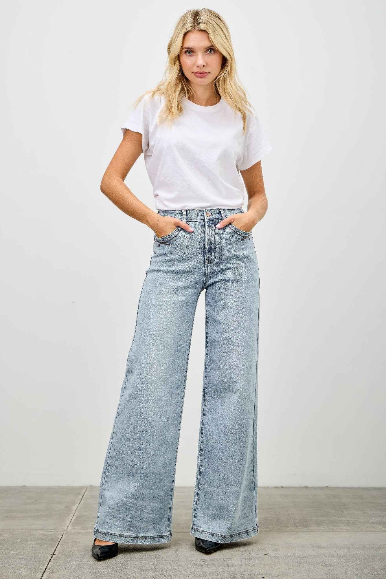 High Rise Wide Leg