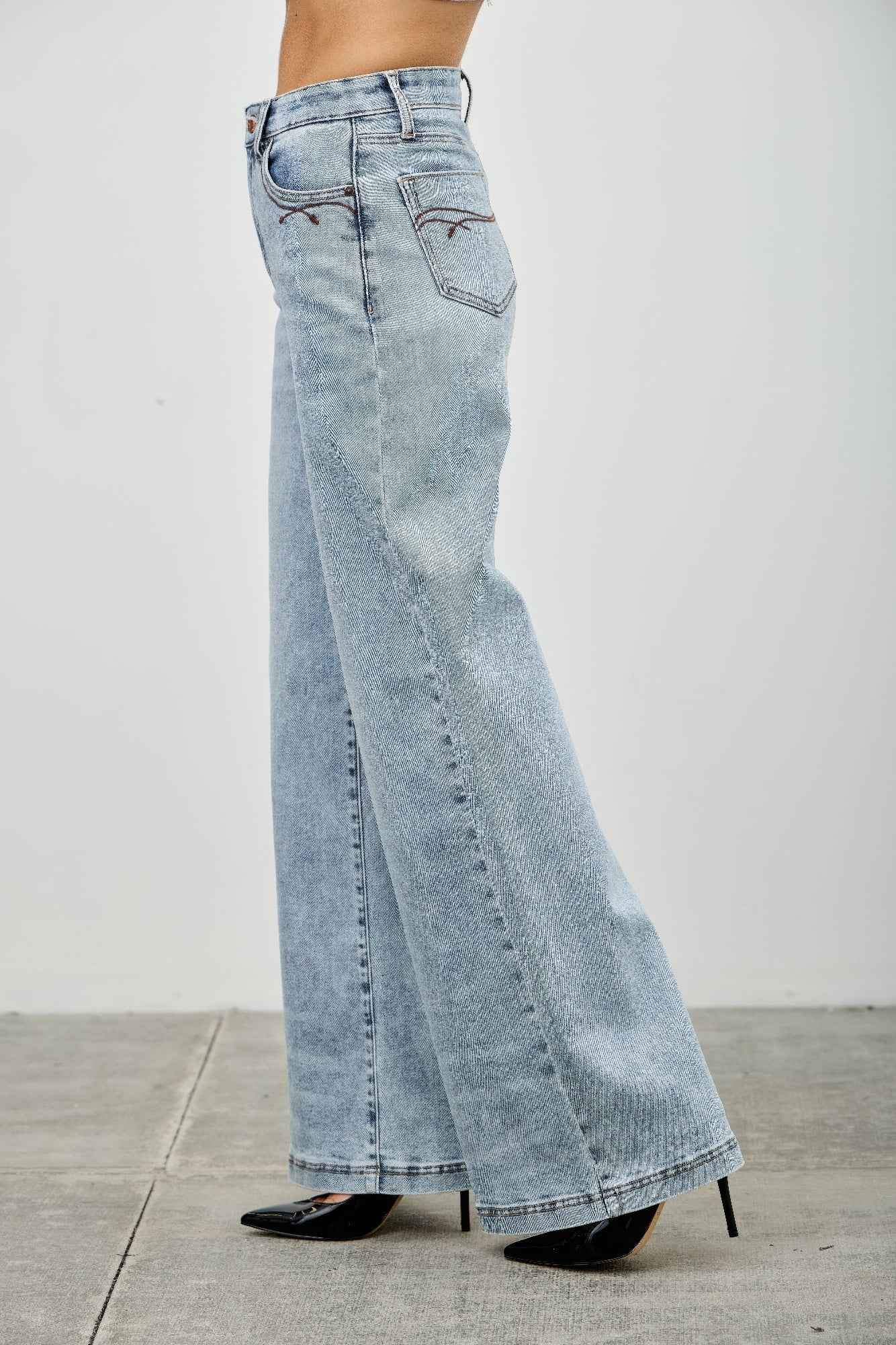 High Rise Wide Leg