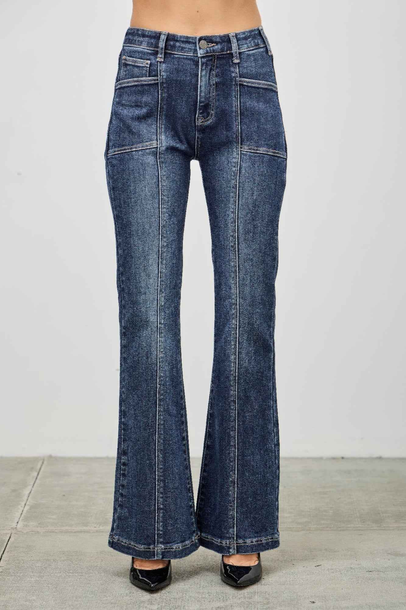 High Rise Boot Cut With Seam Detail