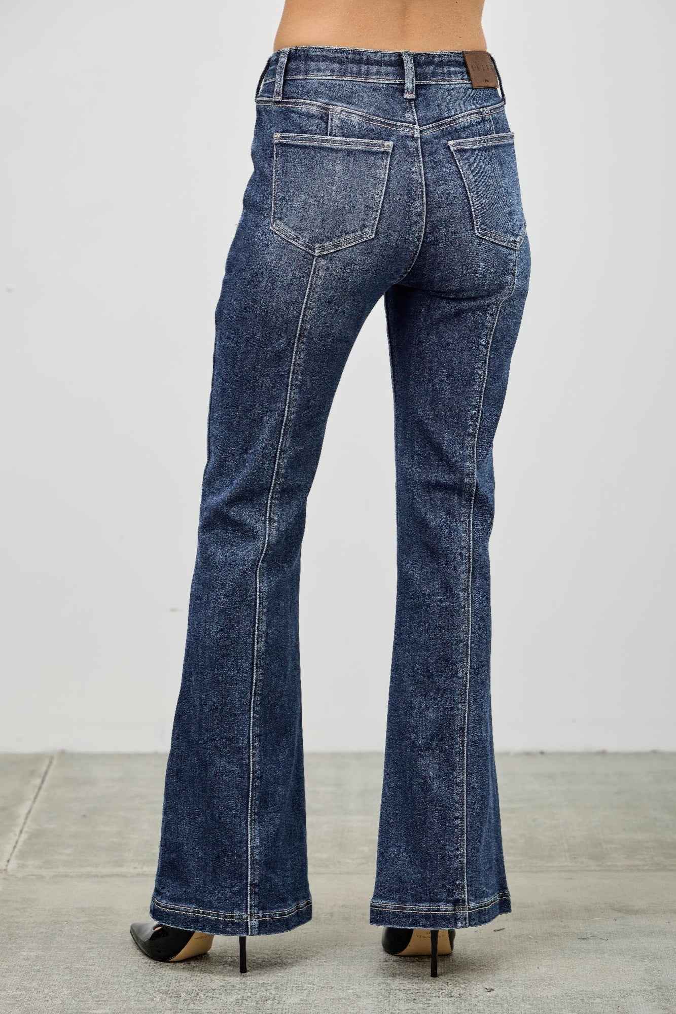 High Rise Boot Cut With Seam Detail