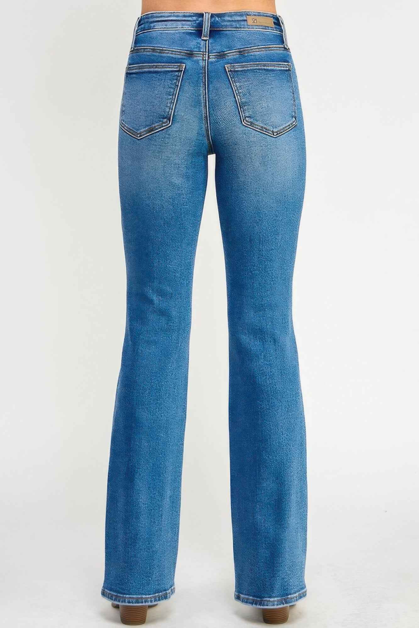 Tummy Control Mid Rise Skinny Bootcut