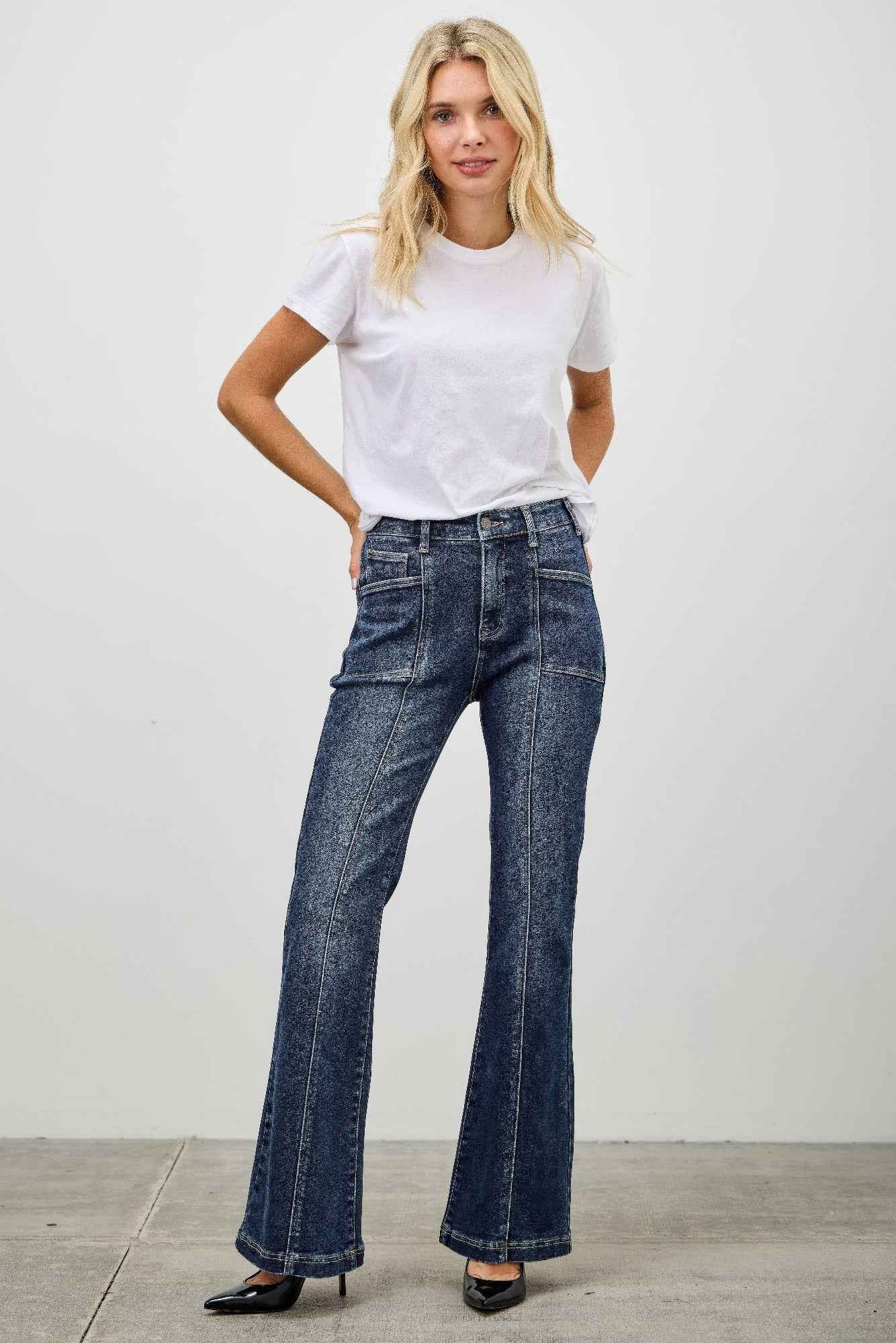 High Rise Boot Cut With Seam Detail