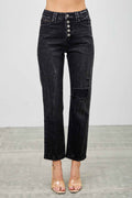 High Rise Slim Fit With Button Fly