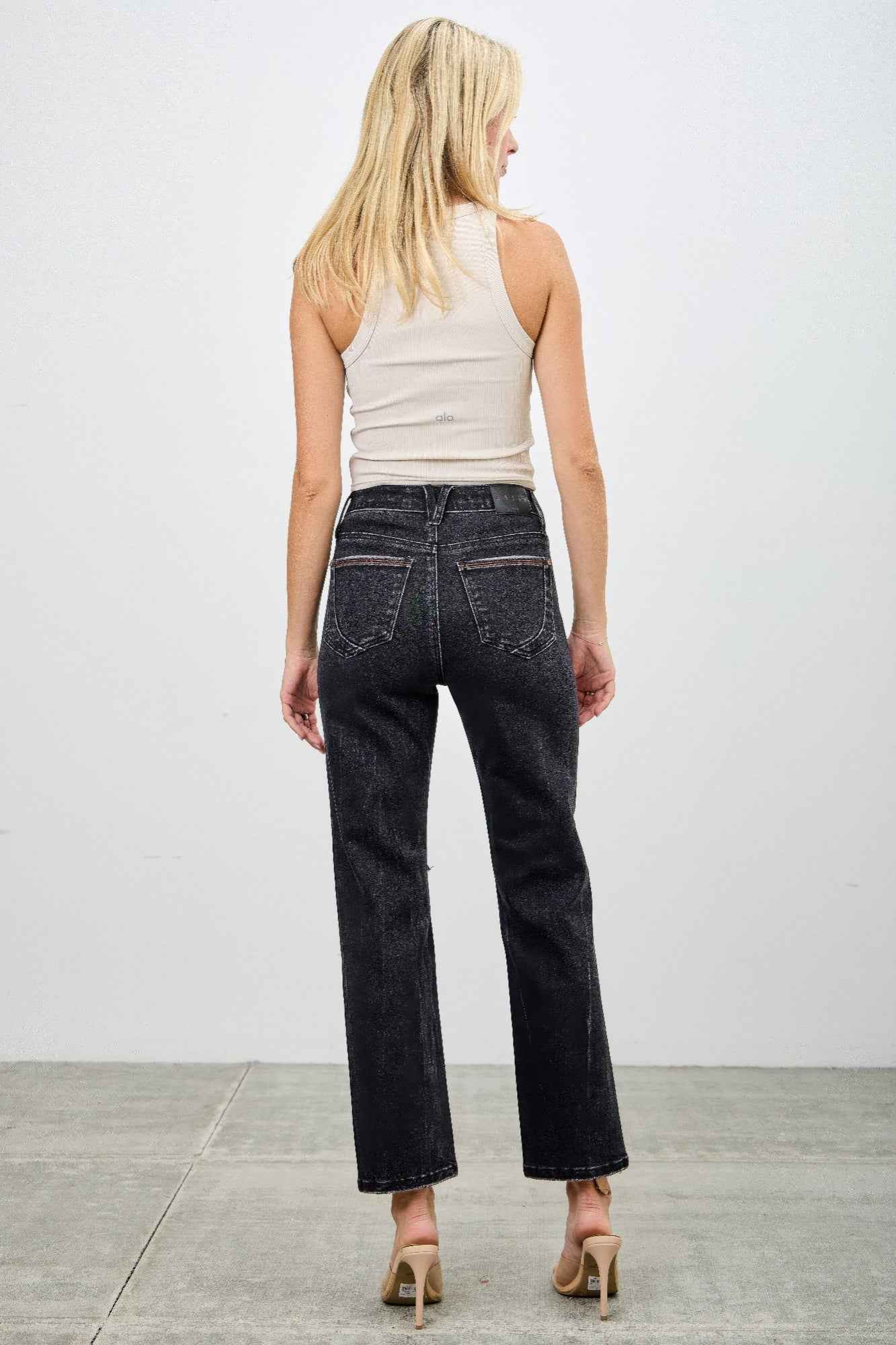 High Rise Slim Fit With Button Fly