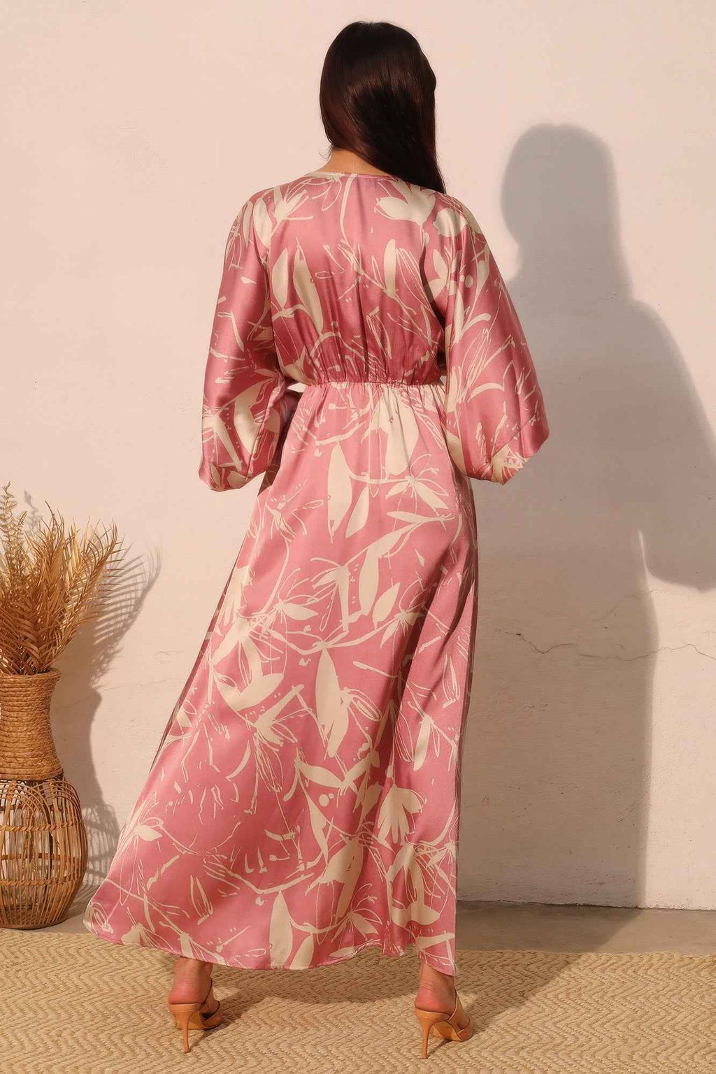 Dreaming Lily Satin Kimono Maxi Dress