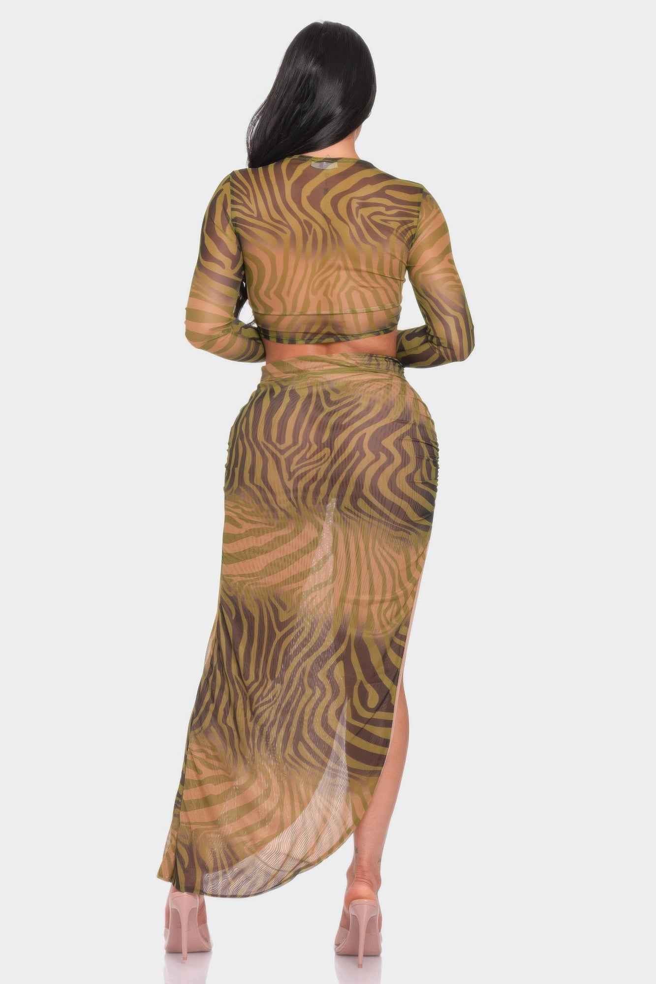 Top And Long Skirt Set