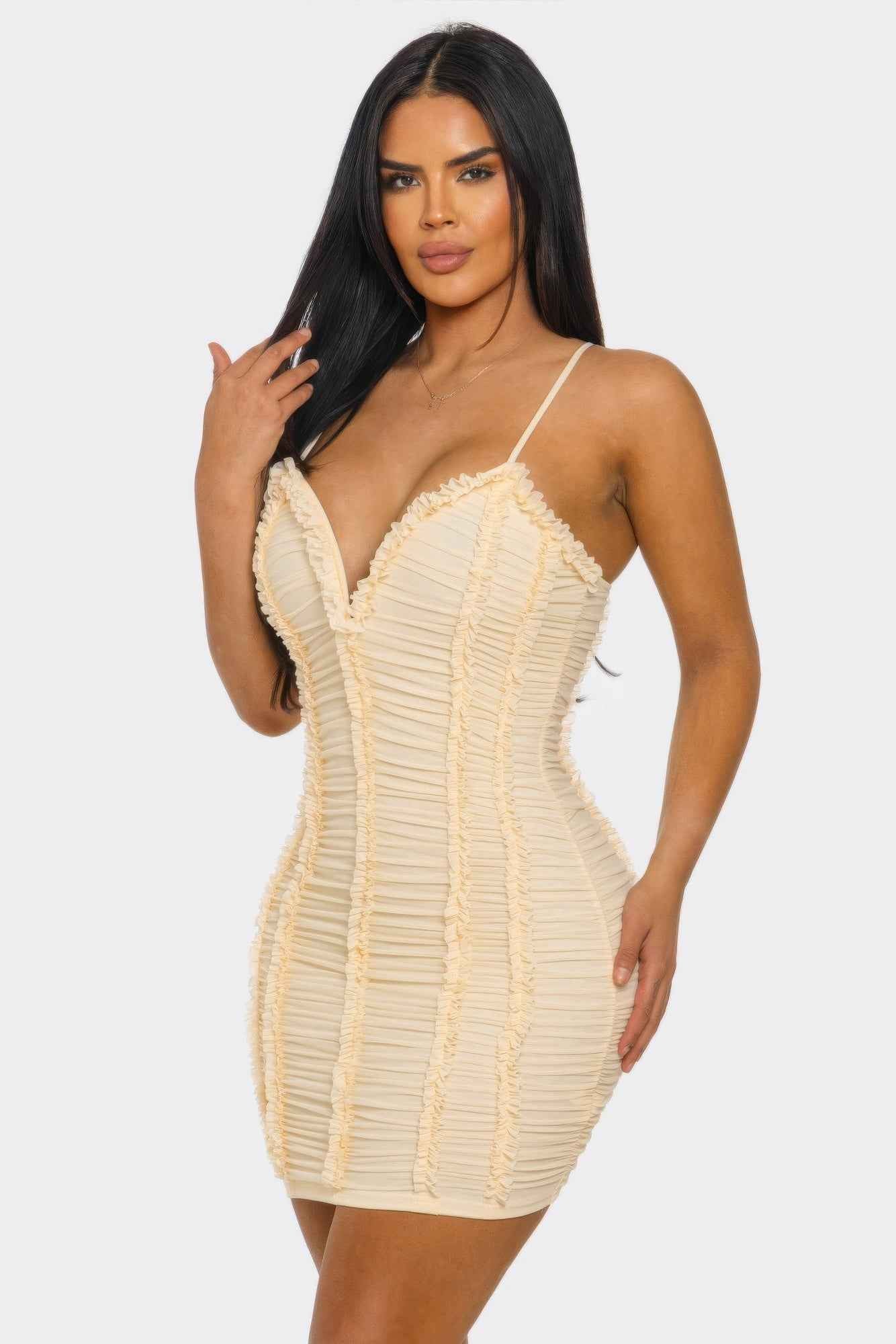 Candy Crush Ruched Mini Dress