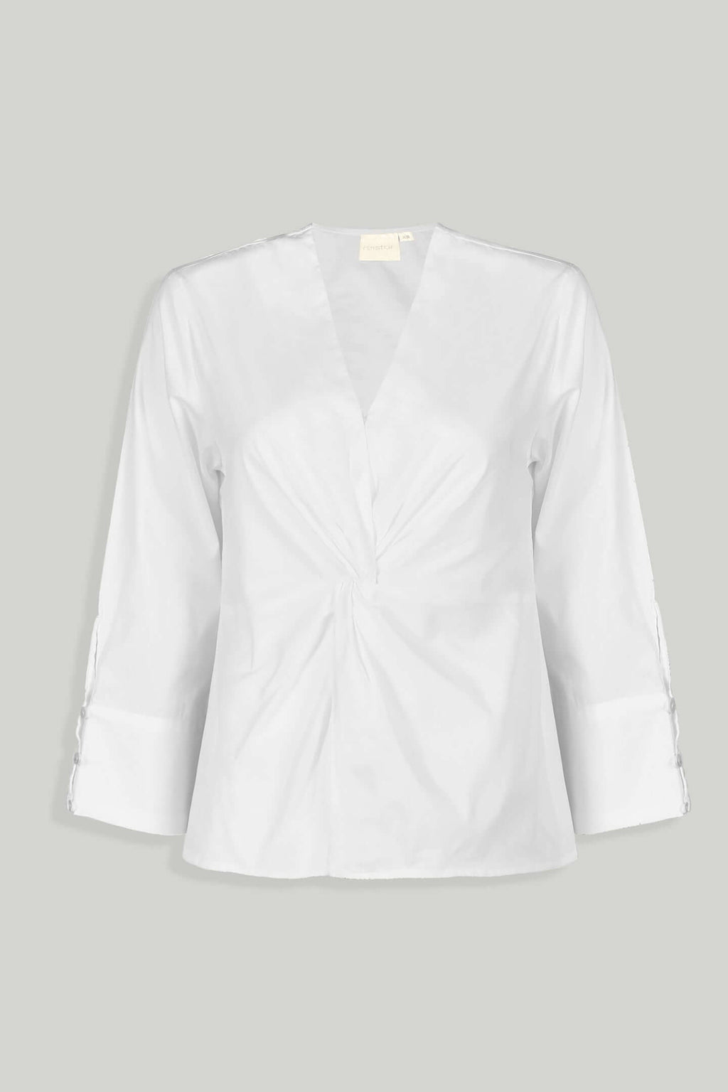 Front Twist Top in White - Excel Merchandise