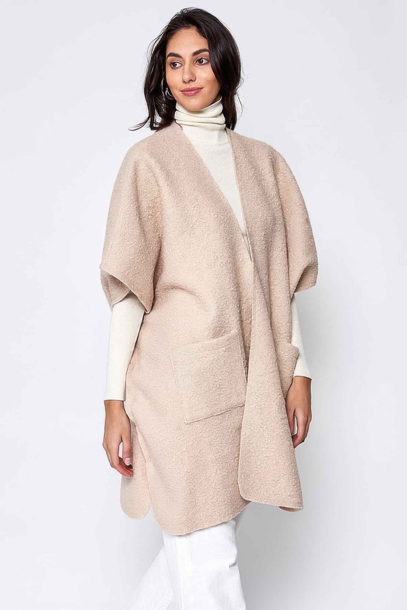 Open Front Pocket Kimono