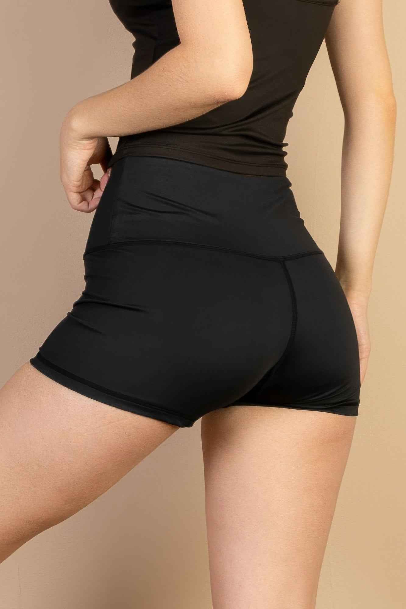 Wide Band Waist Shorts