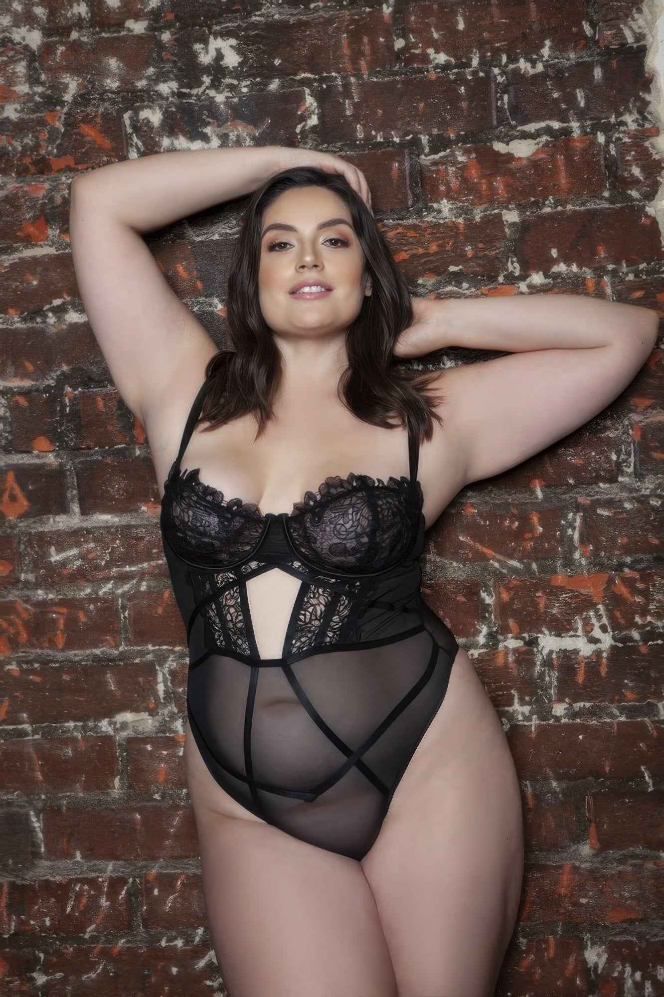 Black Plus Size Cameryn Bodysuit