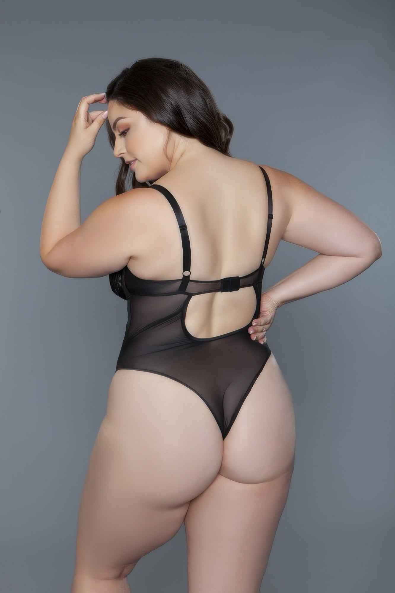 Black Plus Size Cameryn Bodysuit