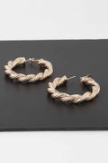 Twisted Rope Hoop Earrings