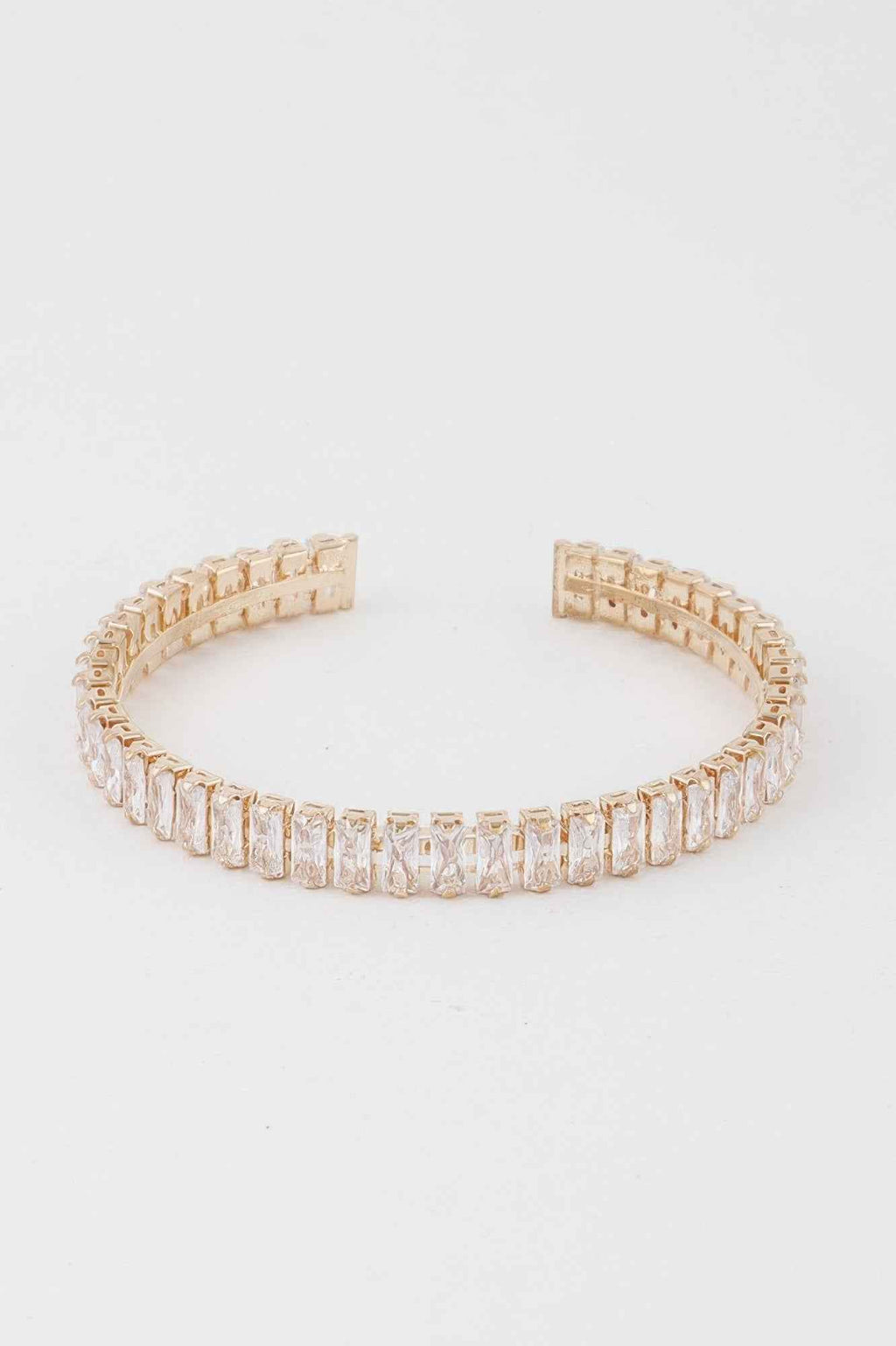 Crystal Bar Cuff Bracelet