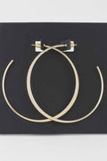 Oversized Flat Metal Hoop Earrings
