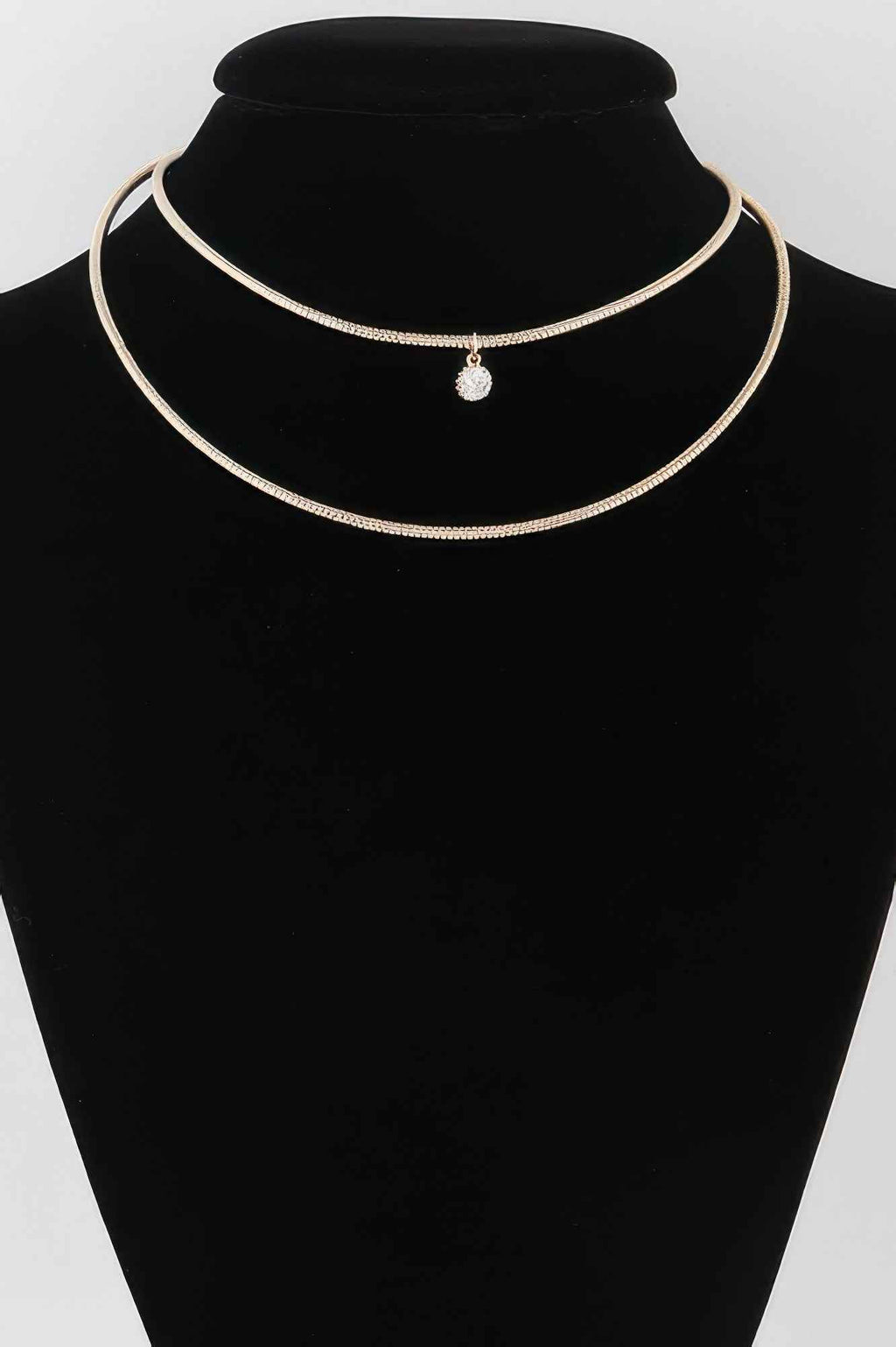 Double Jewel Coil Necklace