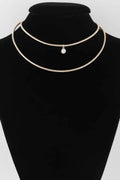 Double Jewel Coil Necklace