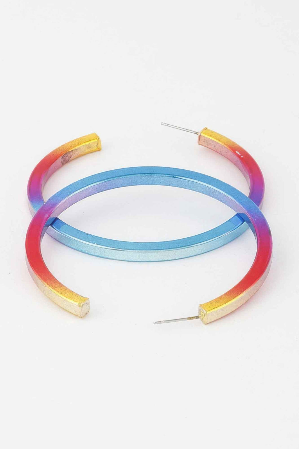 Multi Modern Hoop Earrings