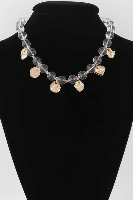 Transparent Charm Bead Necklace