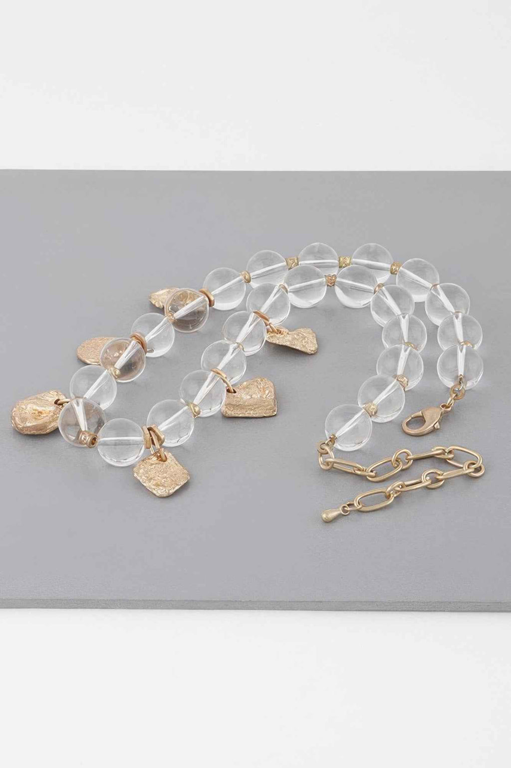 Transparent Charm Bead Necklace