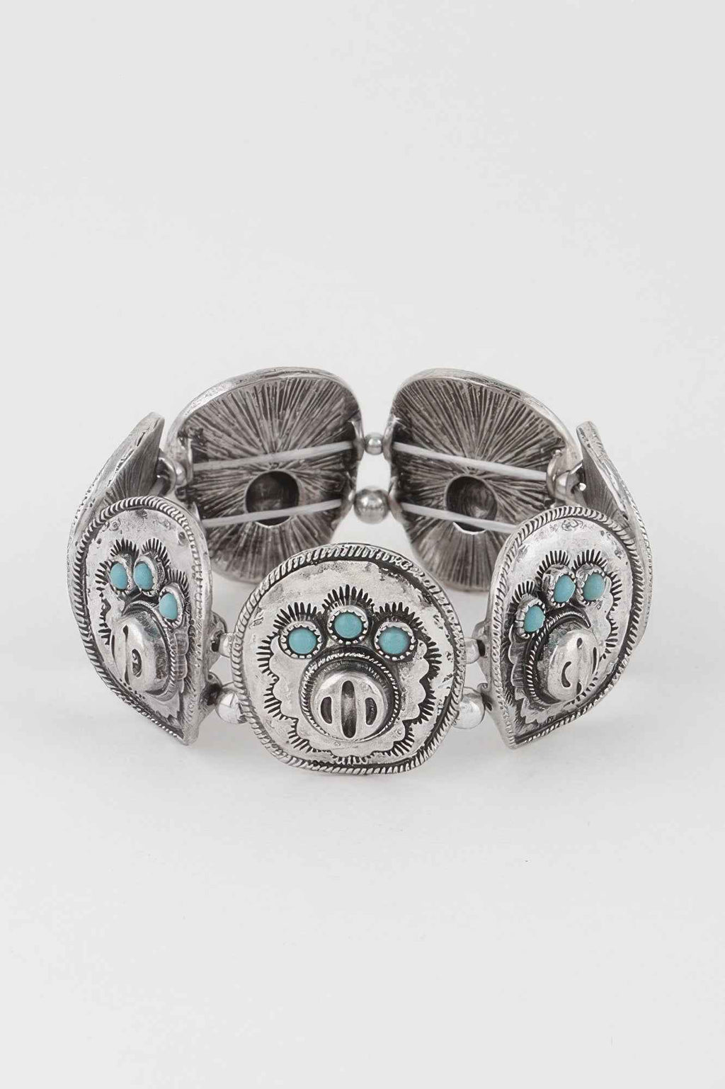 Vintage Stone Plate Bracelet