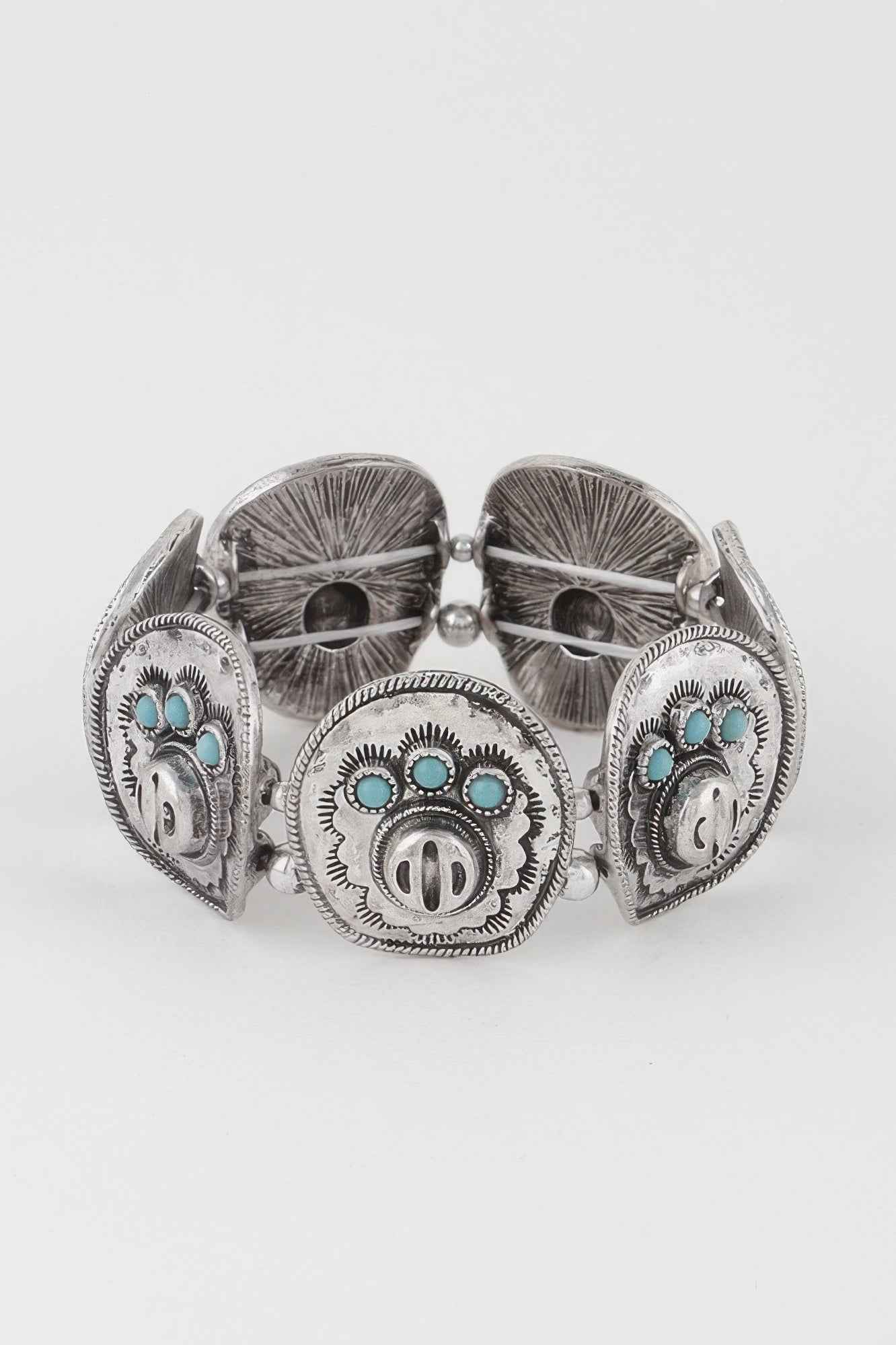 Vintage Stone Plate Bracelet