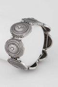 Multi Vintage Plate Cuff Bracelet