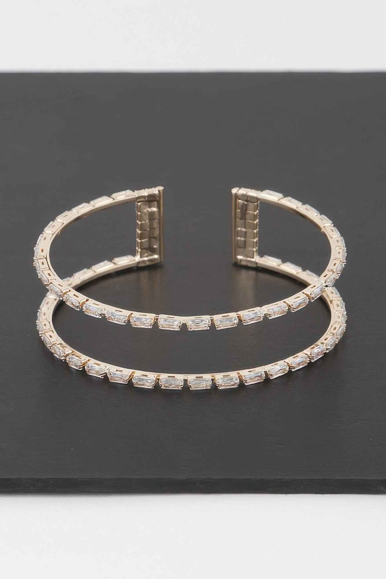 Open Crystal Cuff Bracelet
