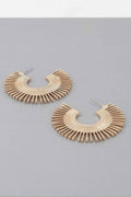 Rising Disk Hoop Earrings