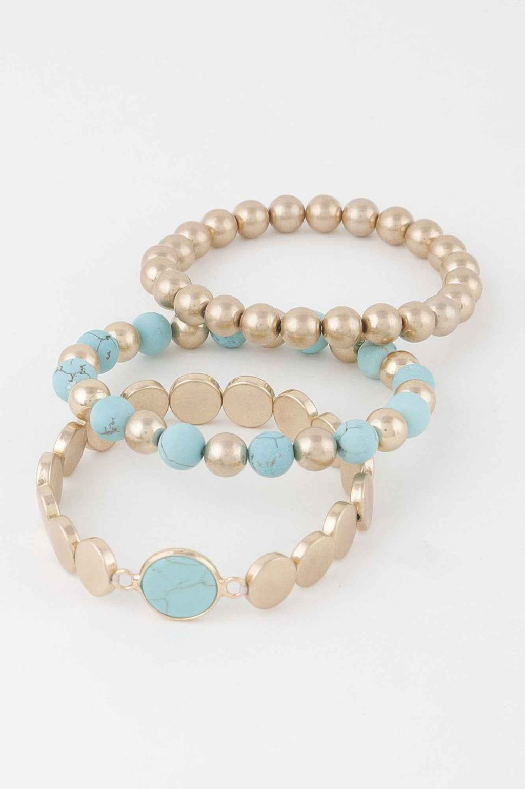 Multi Stone Beaded Bracelet
