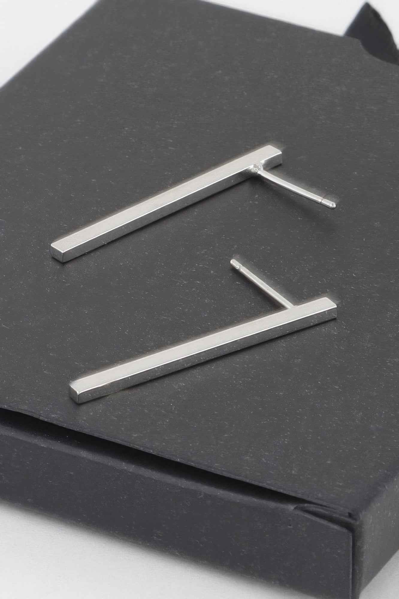 Dipped Metal Bar Earrings