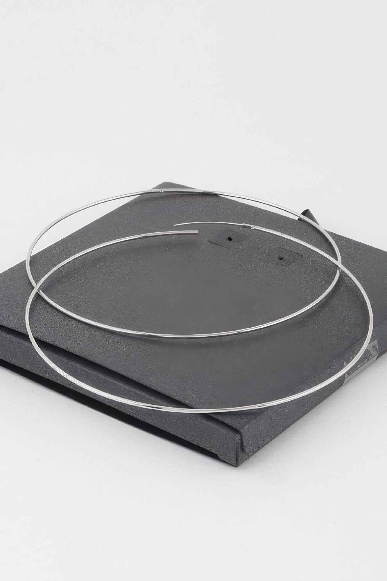 Wide Metal Hoop Earrings