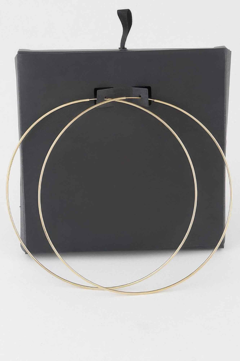 Wide Metal Hoop Earrings