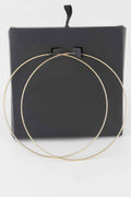 Wide Metal Hoop Earrings