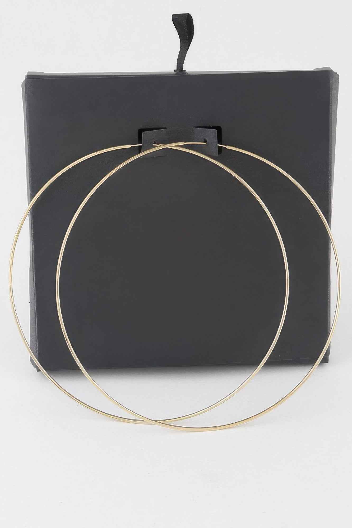 Wide Metal Hoop Earrings