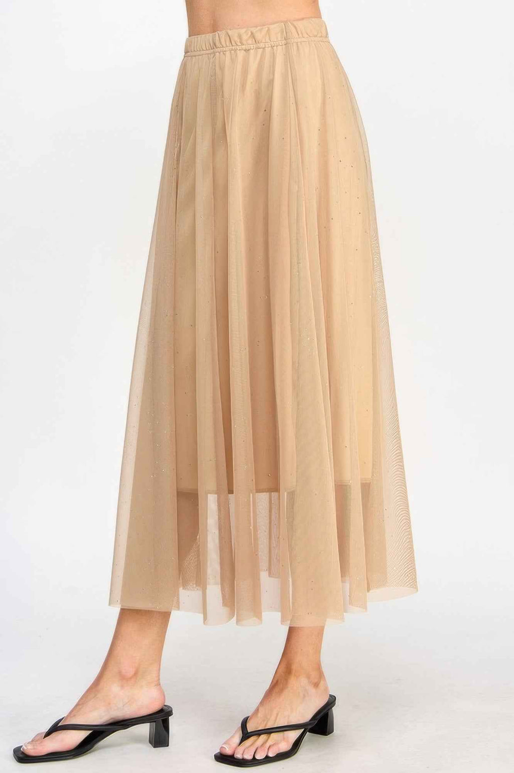 Mesh Glitter Skirt
