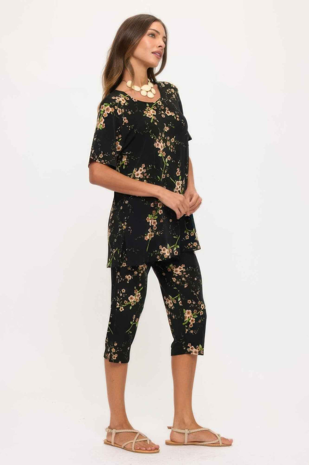 Print Bns Capri Pants Set