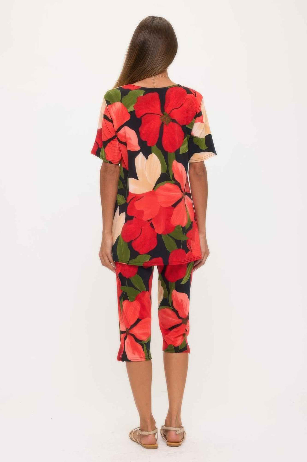 Print Bns Capri Pants Set
