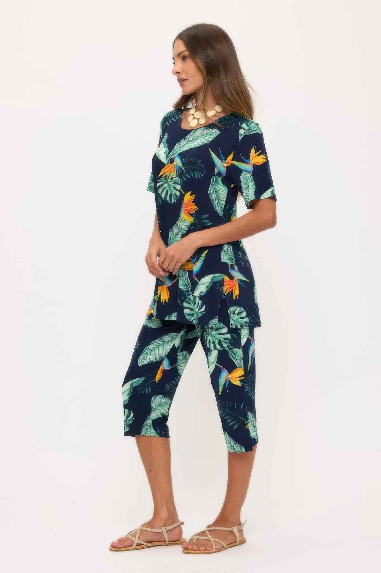 Print Bns Capri Pants Set