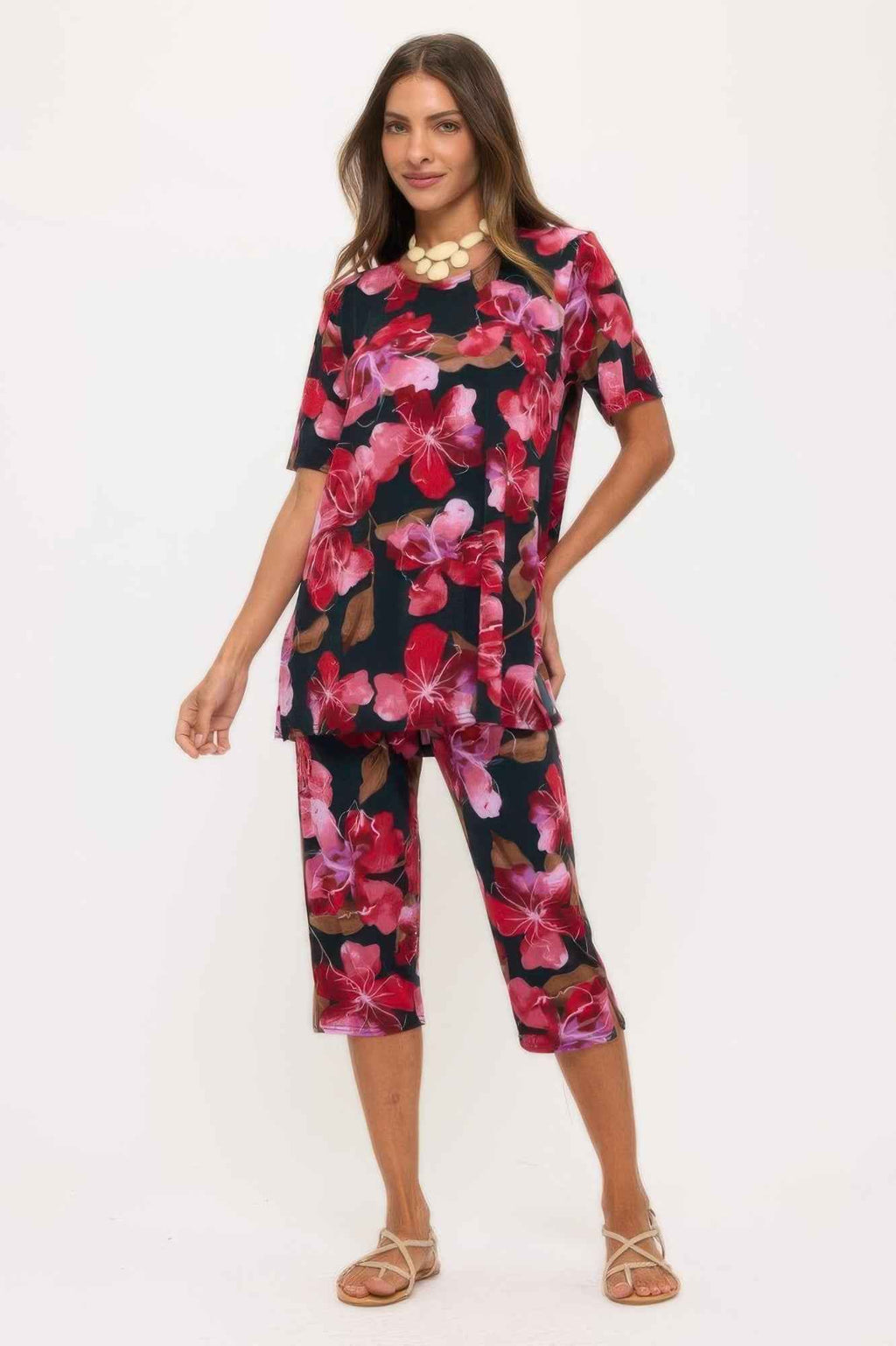 Print Bns Capri Pants Set