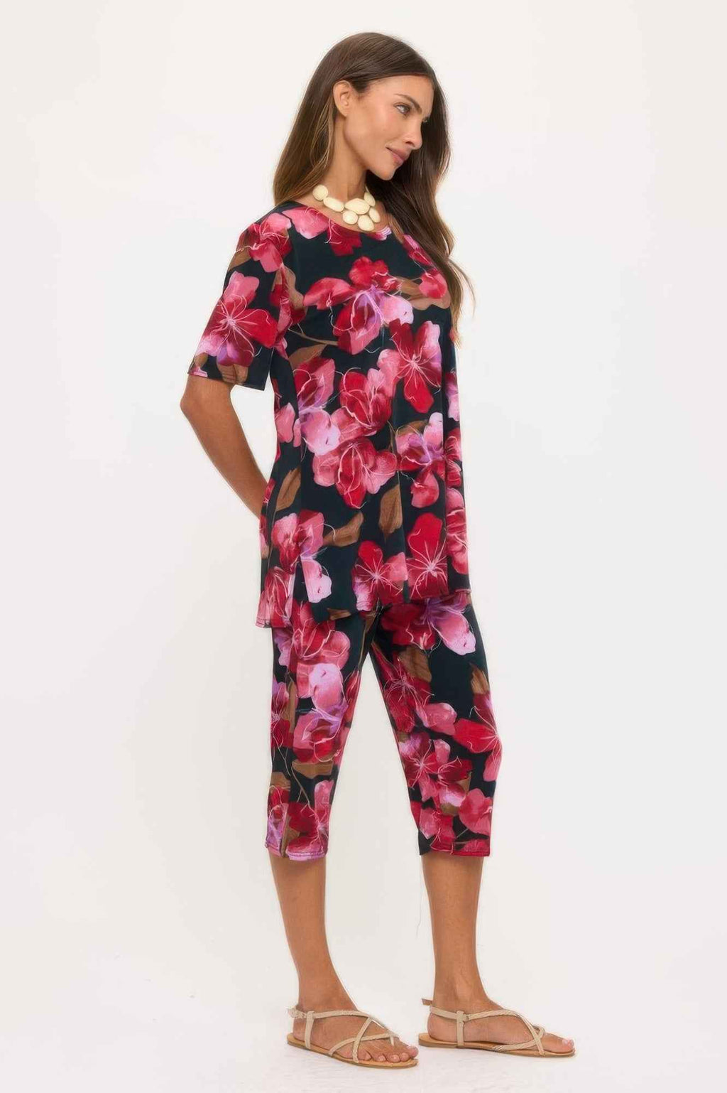 Print Bns Capri Pants Set