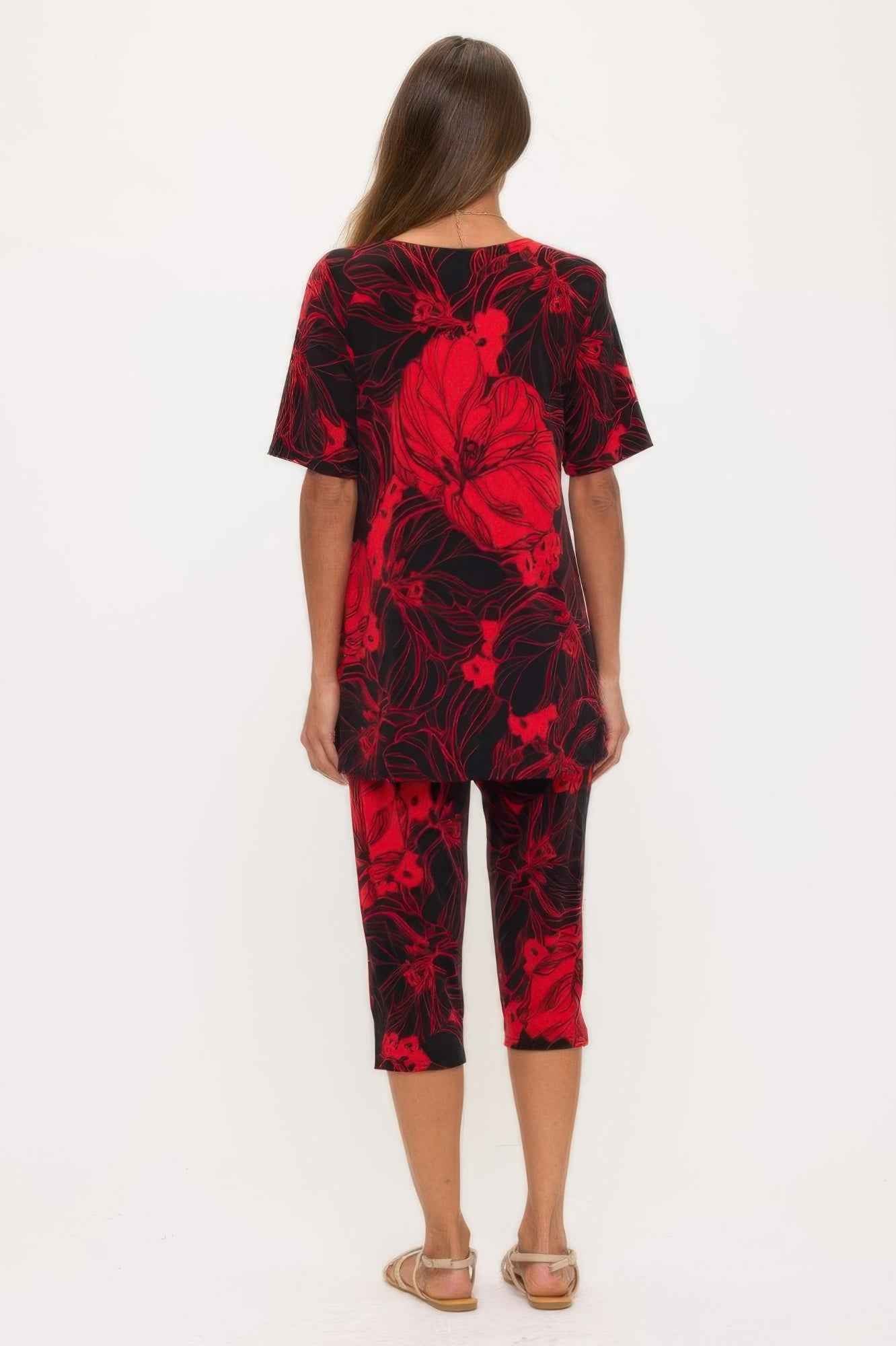 Print Bns Capri Pants Set