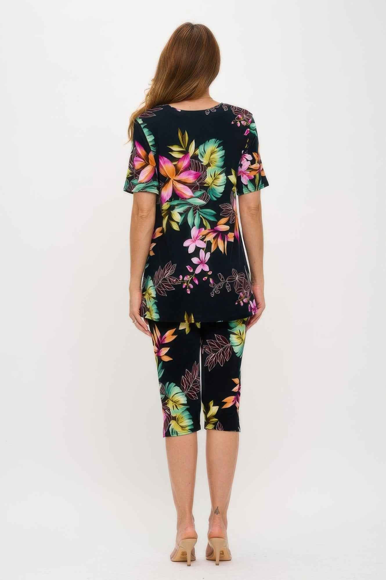Print Bns Capri Pants Set