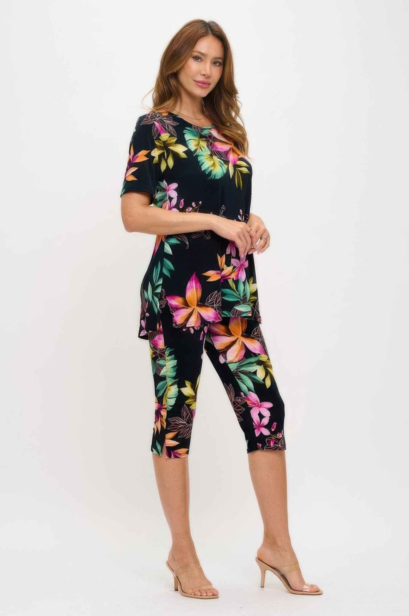 Print Bns Capri Pants Set