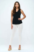Plus Size Bns V-neck Bias Tank