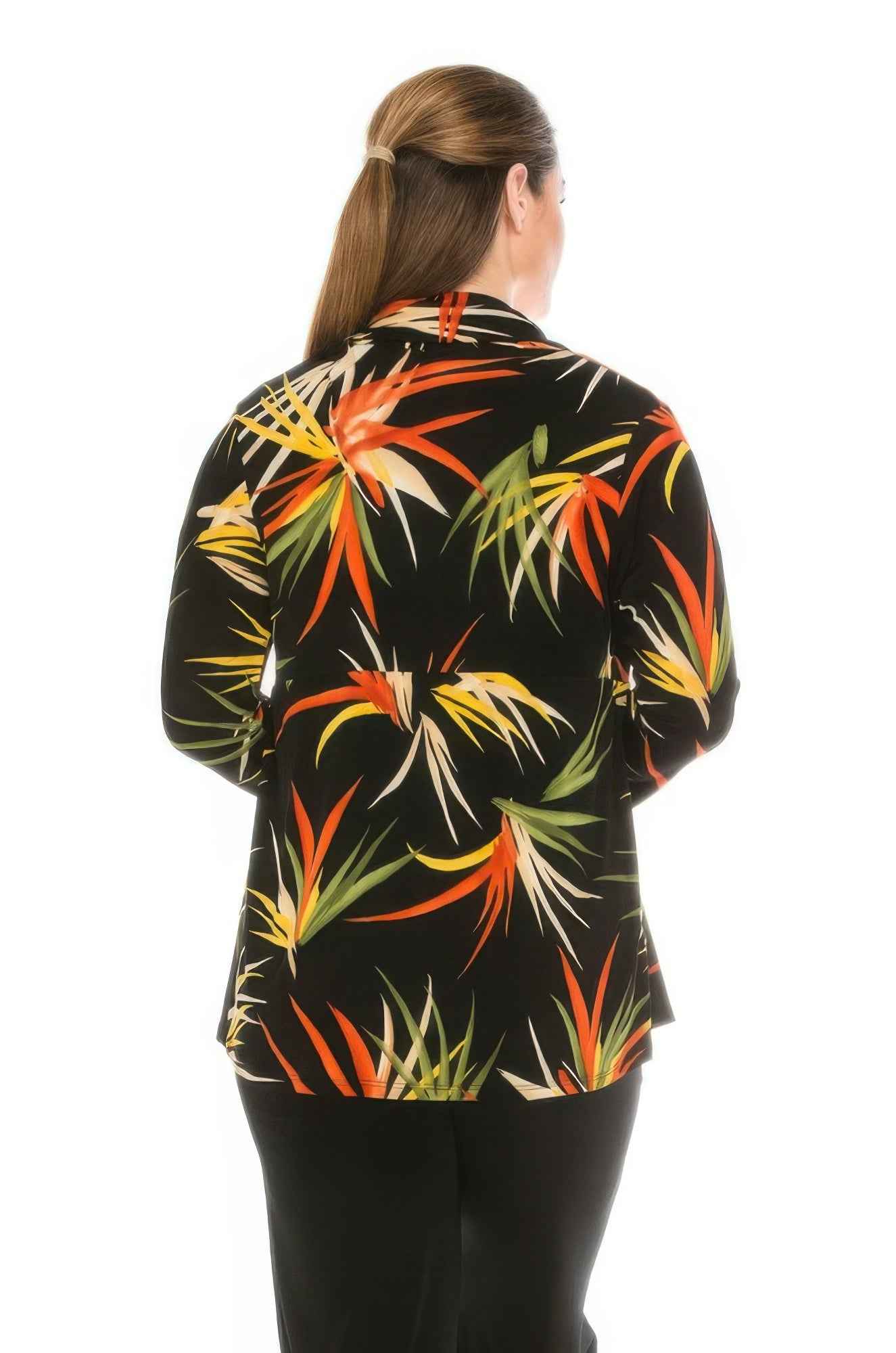 Long Sleeve Print Cardigan Jacket