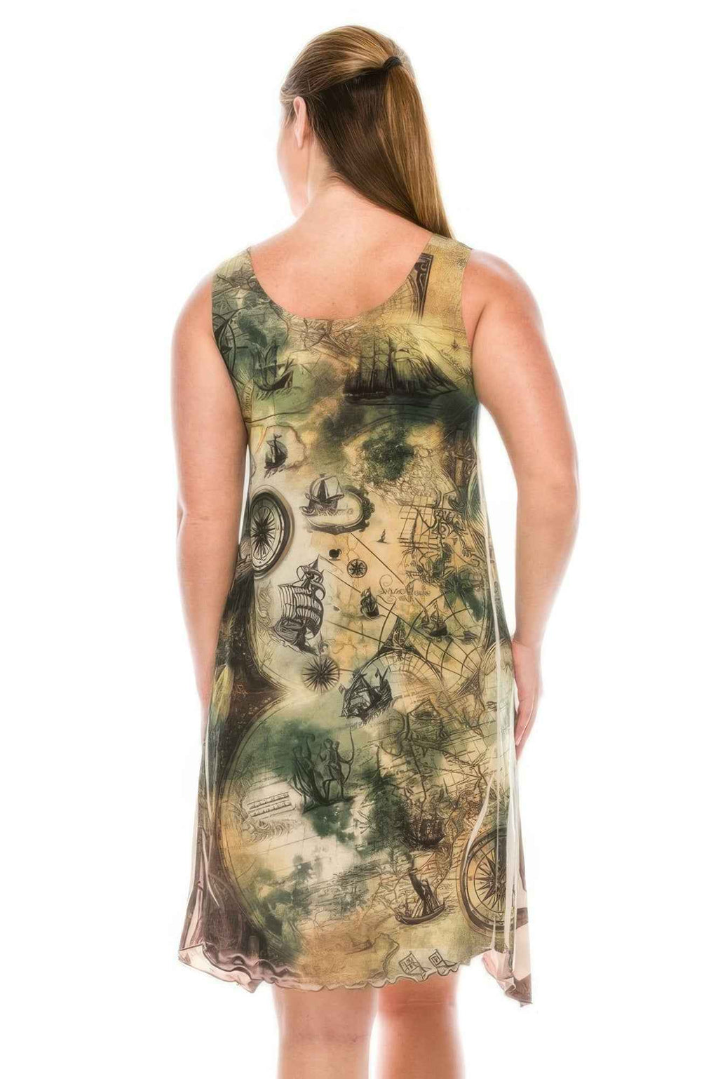 Short Sleeveless Sublimated Dress