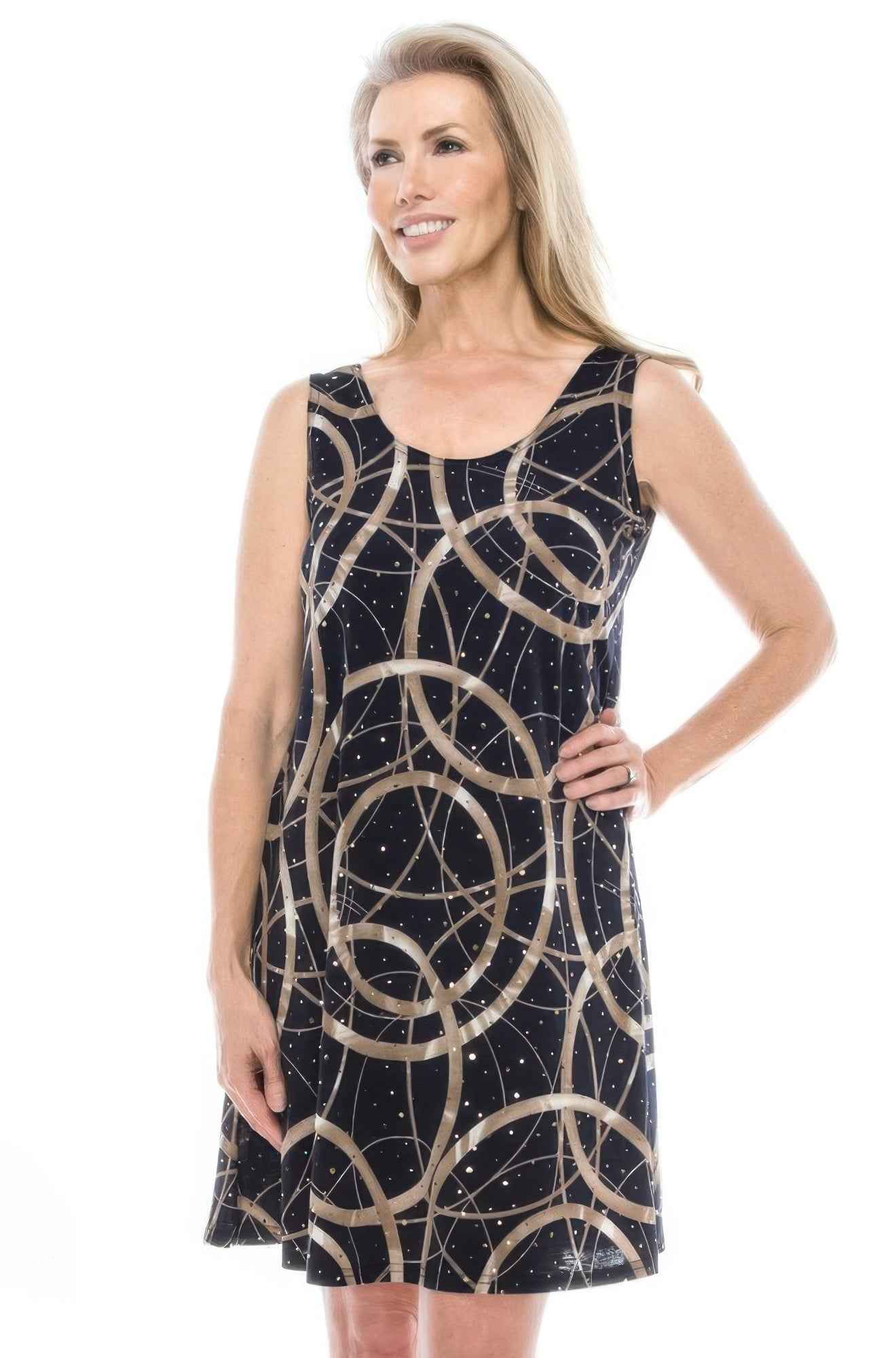 Glitter Short Tank Dress