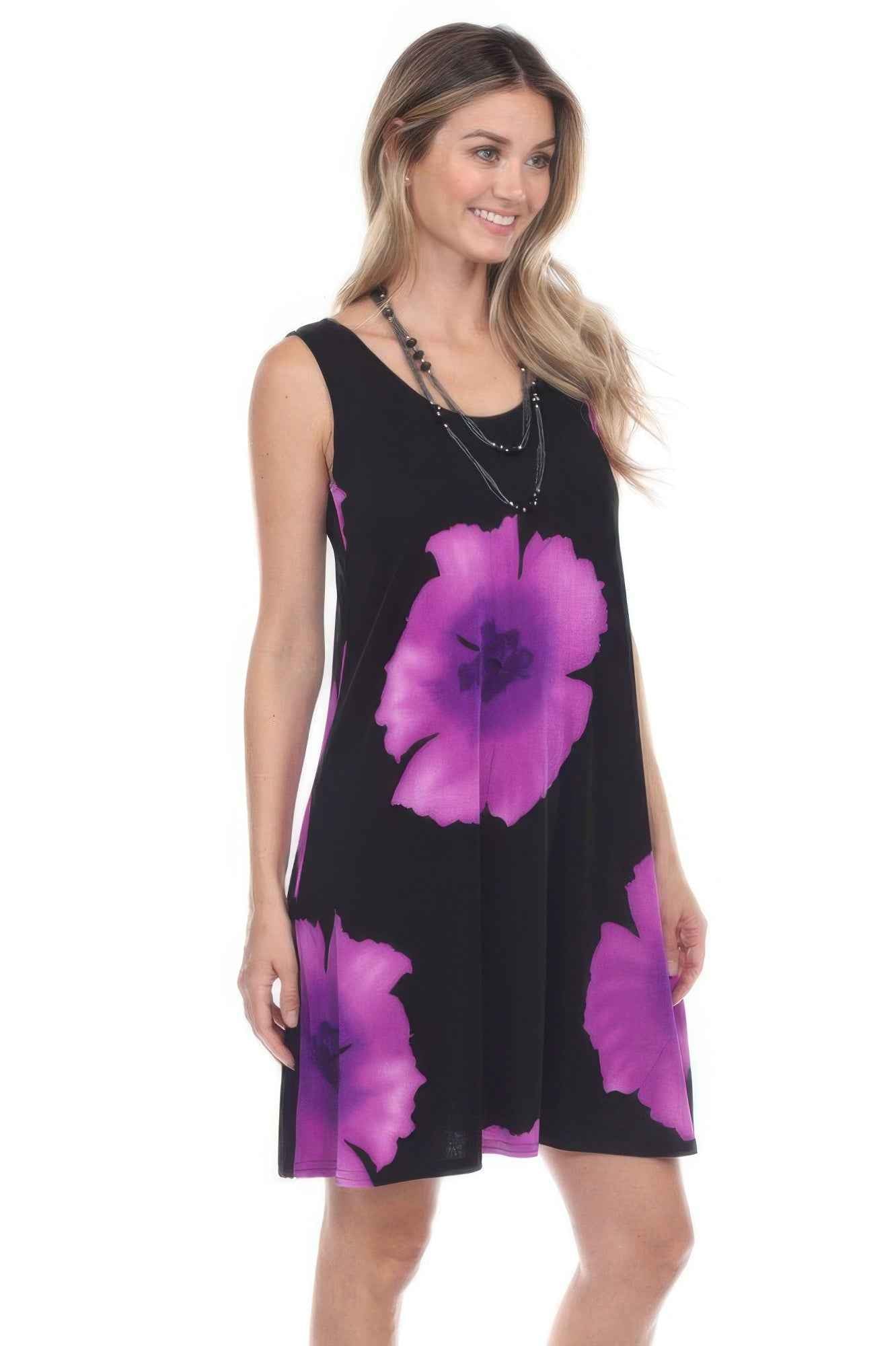 Stretchy Print Short Maxi Dress