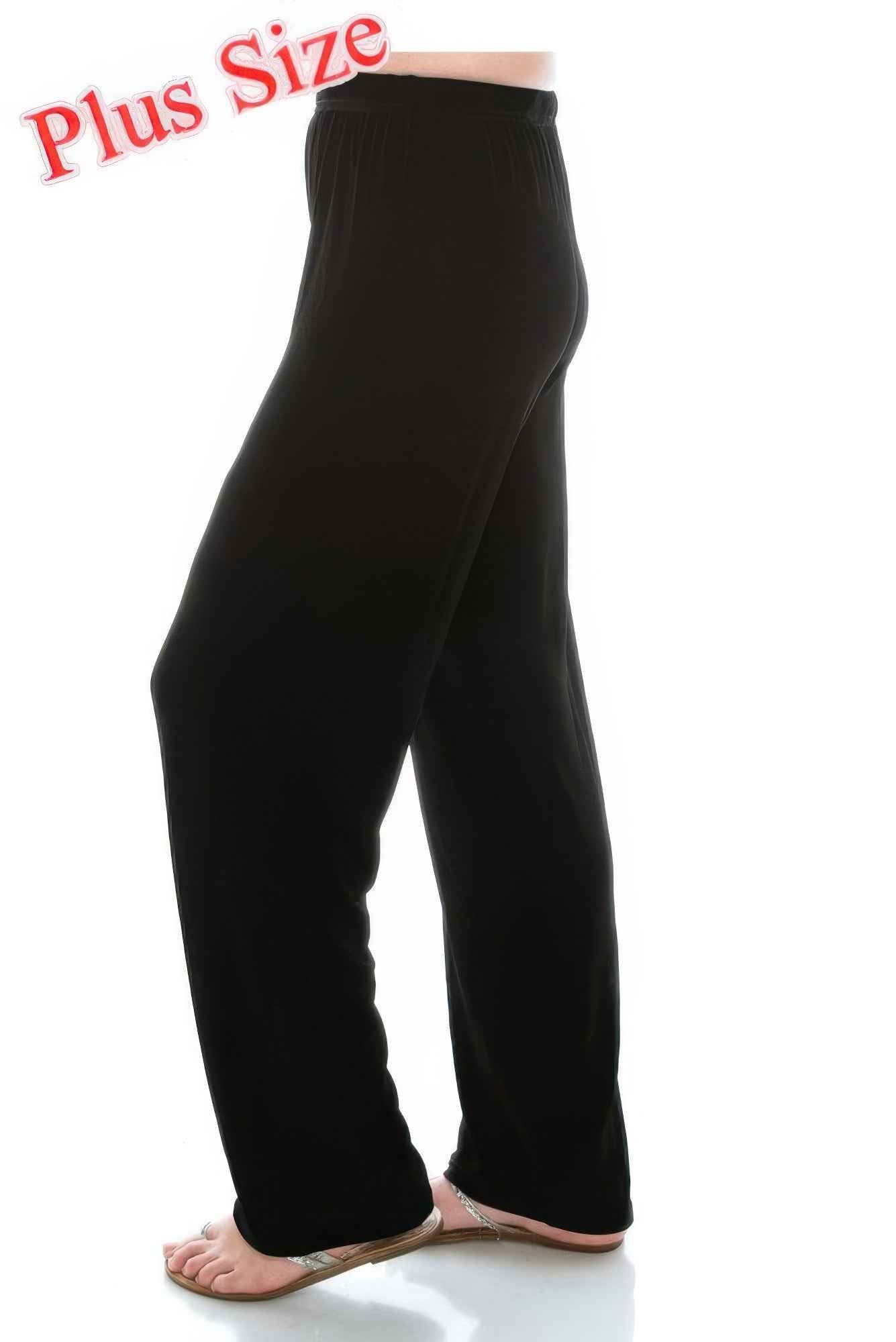 Jostar Stretchy Acetate Solid Long Plus Pants